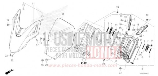 VISIERE AVANT/PARE-BRISE NSS350AP de 2023